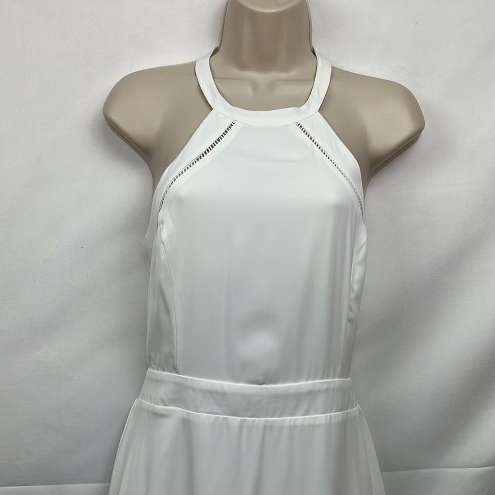 Lulu's White Halter Midi Dress - Picture 8 of 16